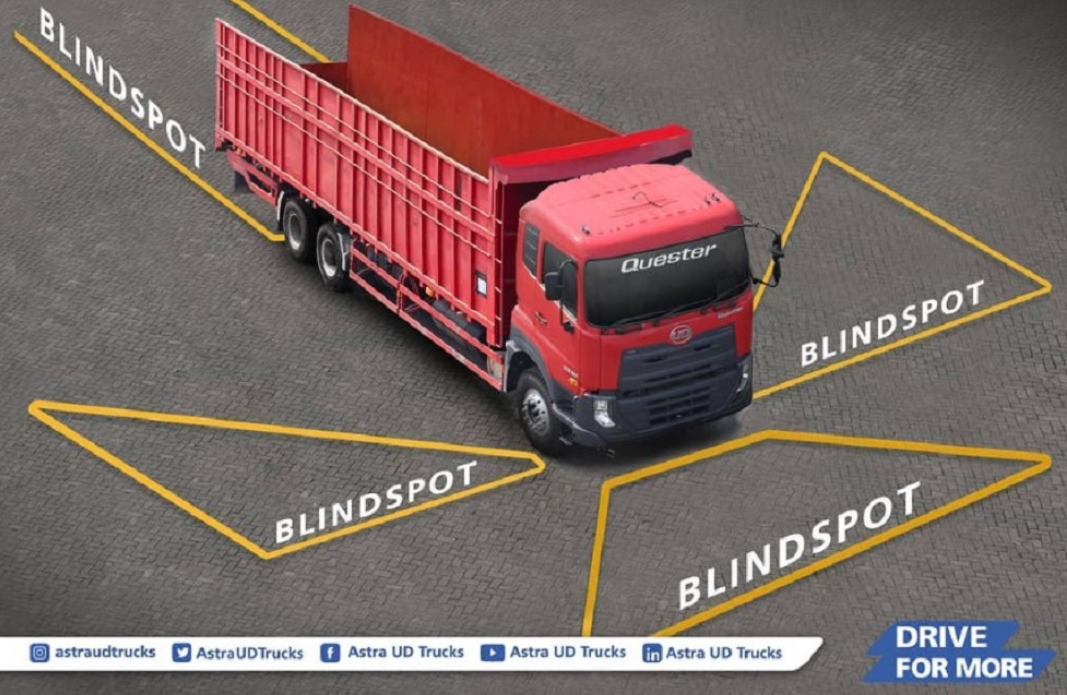 Tips Mengendarai Truk dan Menghindari Blind Spot